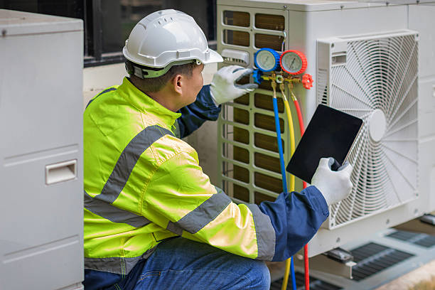 Professional Hvac Installation technician working in Red Hill, PA